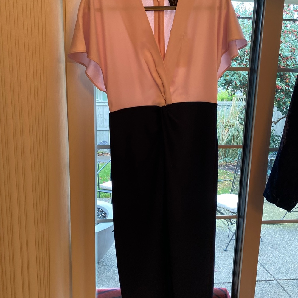 Ted Baker navy pink bodycon dress size 3